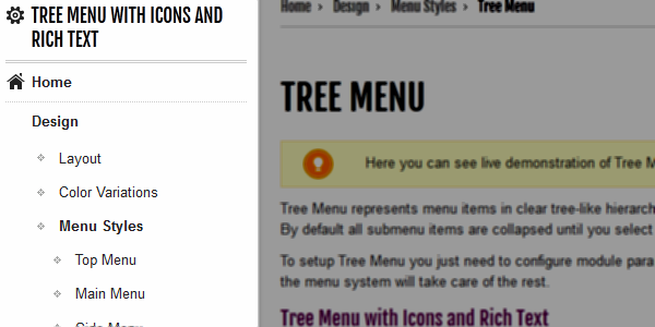 Tree Menu