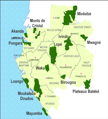 nationaux parcs gabon akanda localisation